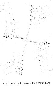 Vector grunge overlay texture. Black and white background. Abstract monochrome image includes a faded effect in dark tones