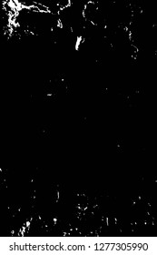 Vector grunge overlay texture. Black and white background. Abstract monochrome image includes a faded effect in dark tones