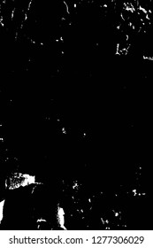 Vector grunge overlay texture. Black and white background. Abstract monochrome image includes a faded effect in dark tones
