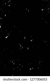 Vector grunge overlay texture. Black and white background. Abstract monochrome image includes a faded effect in dark tones