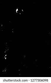 Vector grunge overlay texture. Black and white background. Abstract monochrome image includes a faded effect in dark tones