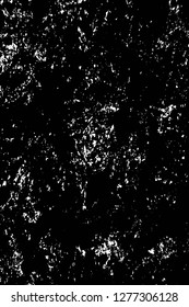 Vector grunge overlay texture. Black and white background. Abstract monochrome image includes a faded effect in dark tones