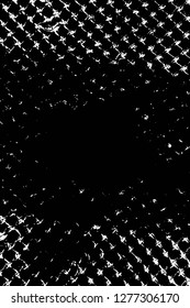 Vector grunge overlay texture. Black and white background. Abstract monochrome image includes a faded effect in dark tones