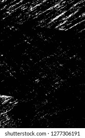 Vector grunge overlay texture. Black and white background. Abstract monochrome image includes a faded effect in dark tones