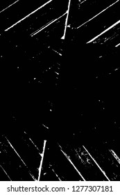 Vector grunge overlay texture. Black and white background. Abstract monochrome image includes a faded effect in dark tones