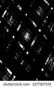 Vector grunge overlay texture. Black and white background. Abstract monochrome image includes a faded effect in dark tones