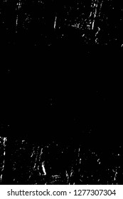 Vector grunge overlay texture. Black and white background. Abstract monochrome image includes a faded effect in dark tones