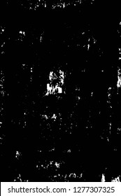 Vector grunge overlay texture. Black and white background. Abstract monochrome image includes a faded effect in dark tones