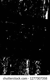 Vector grunge overlay texture. Black and white background. Abstract monochrome image includes a faded effect in dark tones