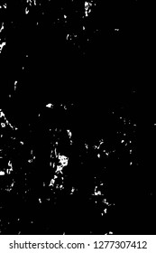 Vector grunge overlay texture. Black and white background. Abstract monochrome image includes a faded effect in dark tones