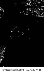 Vector grunge overlay texture. Black and white background. Abstract monochrome image includes a faded effect in dark tones