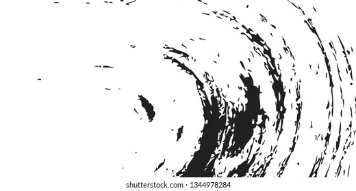 Vector grunge overlay texture. Black and white background. Abstract