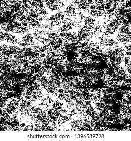 Vector grunge overlay texture. Black and white background