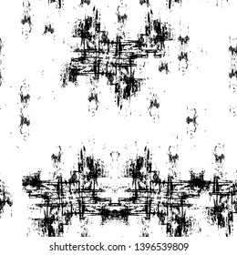 Vector grunge overlay texture. Black and white background