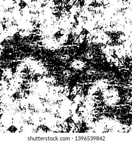 Vector grunge overlay texture. Black and white background