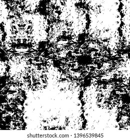 Vector grunge overlay texture. Black and white background