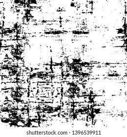 Vector grunge overlay texture. Black and white background