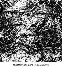 Vector grunge overlay texture. Black and white background
