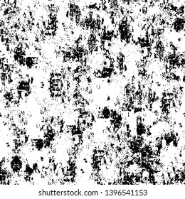 Vector grunge overlay texture. Black and white background