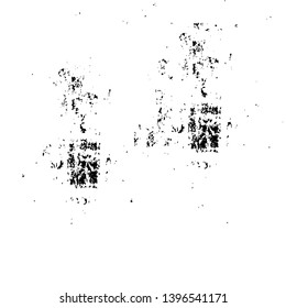 Vector grunge overlay texture. Black and white background