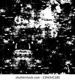 Vector grunge overlay texture. Black and white background