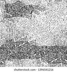 Vector grunge overlay texture. Black and white background