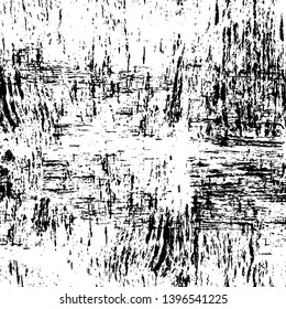 Vector grunge overlay texture. Black and white background