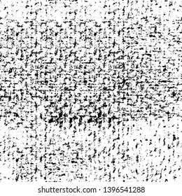 Vector grunge overlay texture. Black and white background