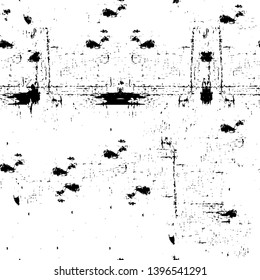 Vector grunge overlay texture. Black and white background