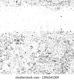 Vector grunge overlay texture. Black and white background