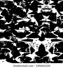 Vector grunge overlay texture. Black and white background