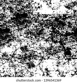 Vector grunge overlay texture. Black and white background