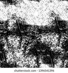 Vector grunge overlay texture. Black and white background