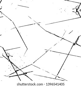 Vector grunge overlay texture. Black and white background