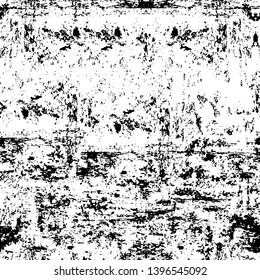 Vector grunge overlay texture. Black and white background
