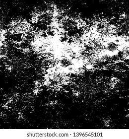 Vector grunge overlay texture. Black and white background