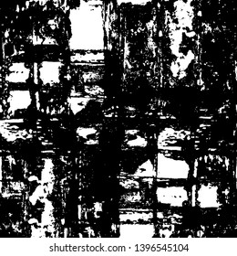 Vector grunge overlay texture. Black and white background