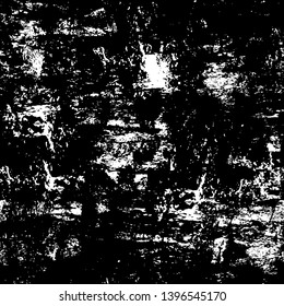 Vector grunge overlay texture. Black and white background