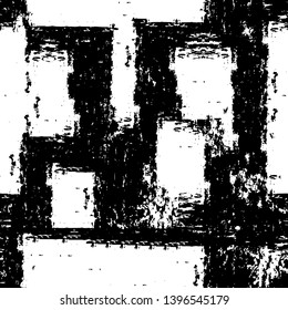 Vector grunge overlay texture. Black and white background