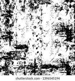 Vector grunge overlay texture. Black and white background