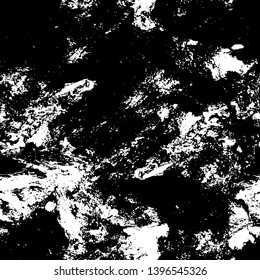 Vector grunge overlay texture. Black and white background