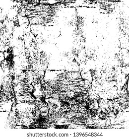 Vector grunge overlay texture. Black and white background