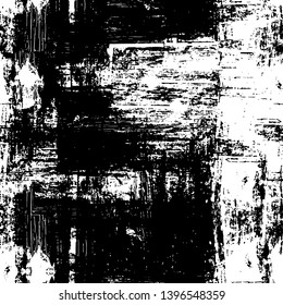 Vector grunge overlay texture. Black and white background