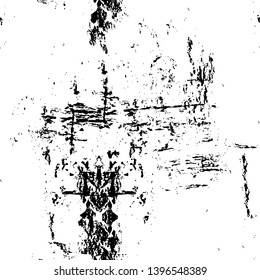 Vector grunge overlay texture. Black and white background