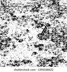 Vector grunge overlay texture. Black and white background