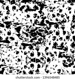 Vector grunge overlay texture. Black and white background