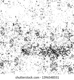 Vector grunge overlay texture. Black and white background