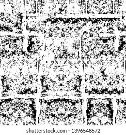 Vector grunge overlay texture. Black and white background