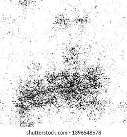 Vector grunge overlay texture. Black and white background