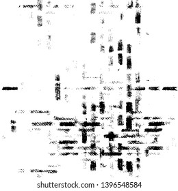 Vector grunge overlay texture. Black and white background